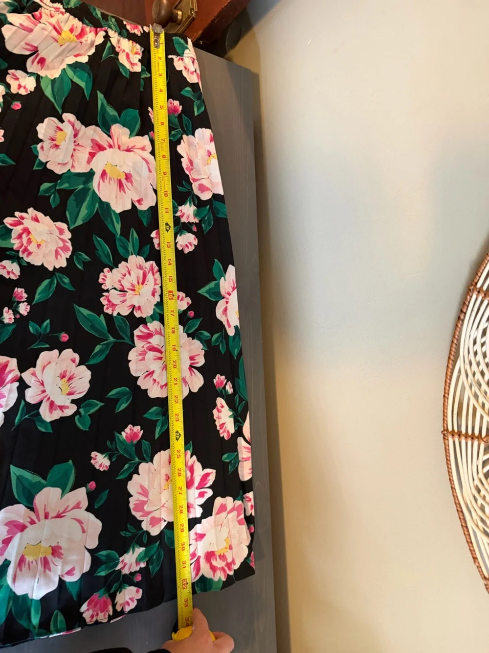 On 34th Pleated Floral Midi Skirt